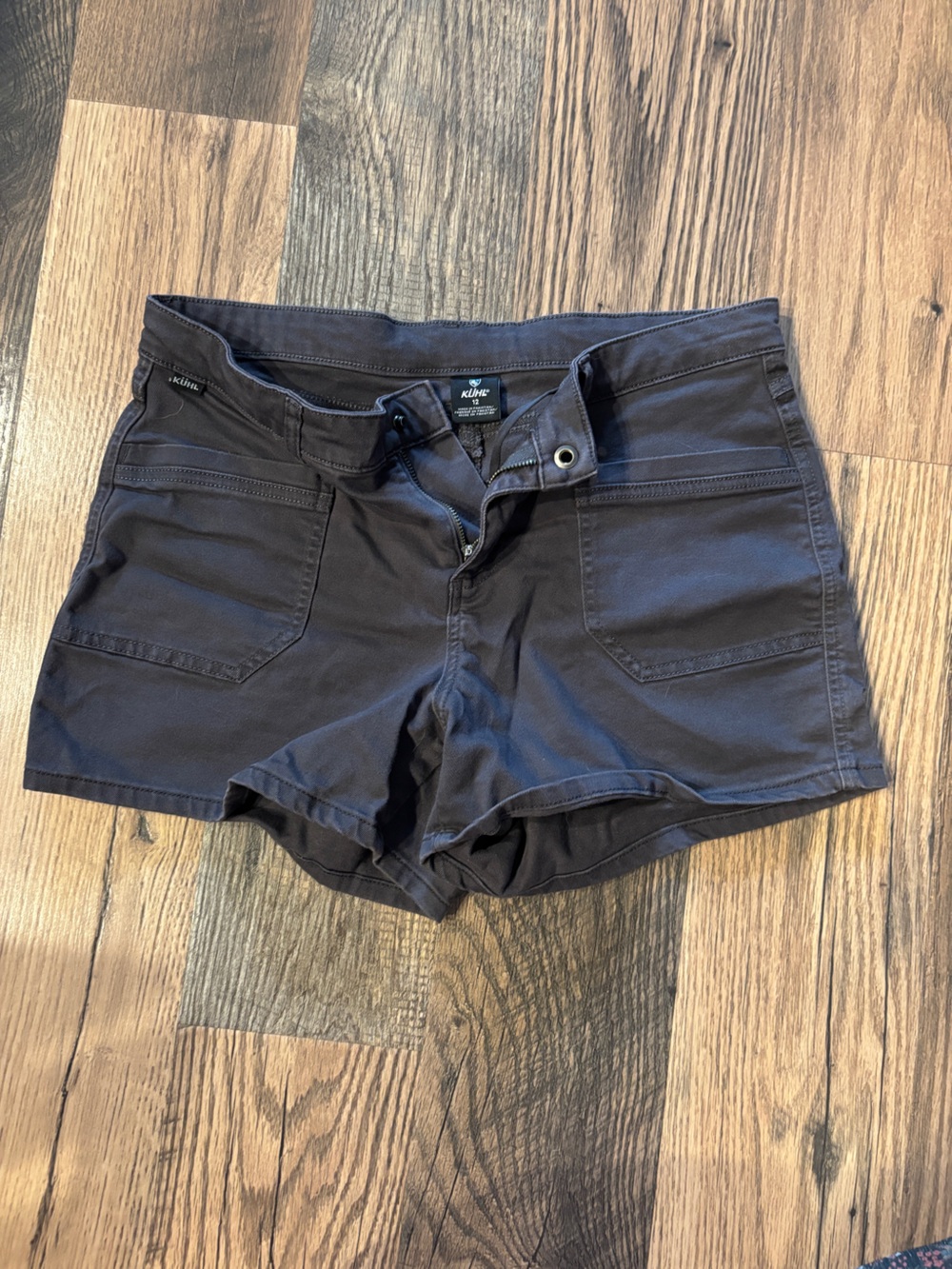 Kuhl Women's Kontour Gray Utility Jean Shorts